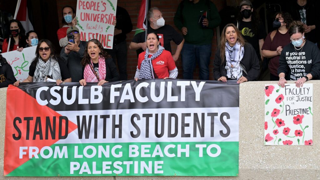 anti-Israel faculty at CAL State Long Beach